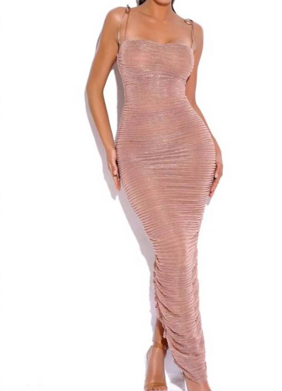 NEW MISS CIRCLE dare me dress in rose gold